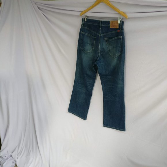 Lucky Brand Highrise Flared jean in Lemon Valley sz8 Ankle Length Cropped jeans - Picture 7 of 8